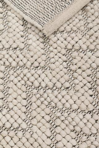 Jacquard Knot Zig Zag Chindi Rug,120x180cm
