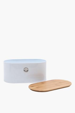 Ribbed Metal Bread Bin