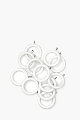 12 Pack Wooden Rod Rings 35mm