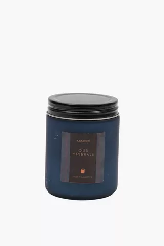 Leather Oud Minerale Candle, 7x9cm