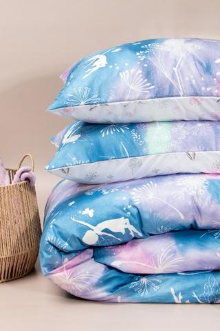 Soft Touch Glow In The Dark Fairies  Reversible Duvet Cover Set