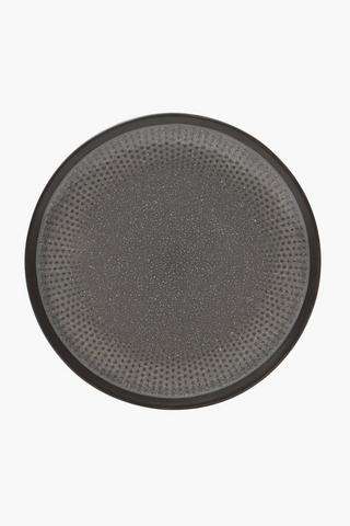 Textured Stoneware Dinner Plate