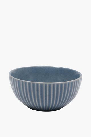 Ribbed Edge Stoneware Bowl