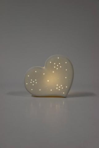 Cut Out Ceramic Heart Light