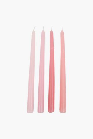 4 Piece Dinner Candles, 25cm