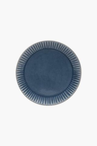 Ribbed Edge Stoneware Side Plate