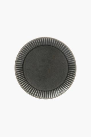 Ribbed Edge Stoneware Side Plate