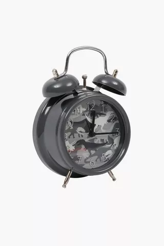 Twin Bell Dino Clock
