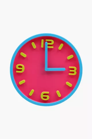 Plastic Wall Clock, 30cm