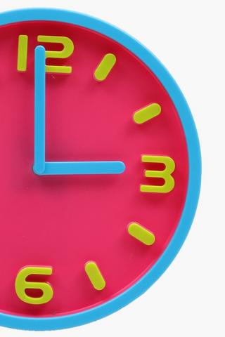 Plastic Wall Clock, 30cm