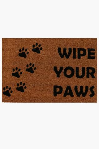 Coir Wipe Your Paws, 40x60cm