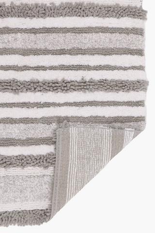 2 Piece Mingle Stripe Bath Mat Set