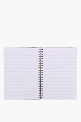 Pearl Floral Metallic Spiral Notebook A4