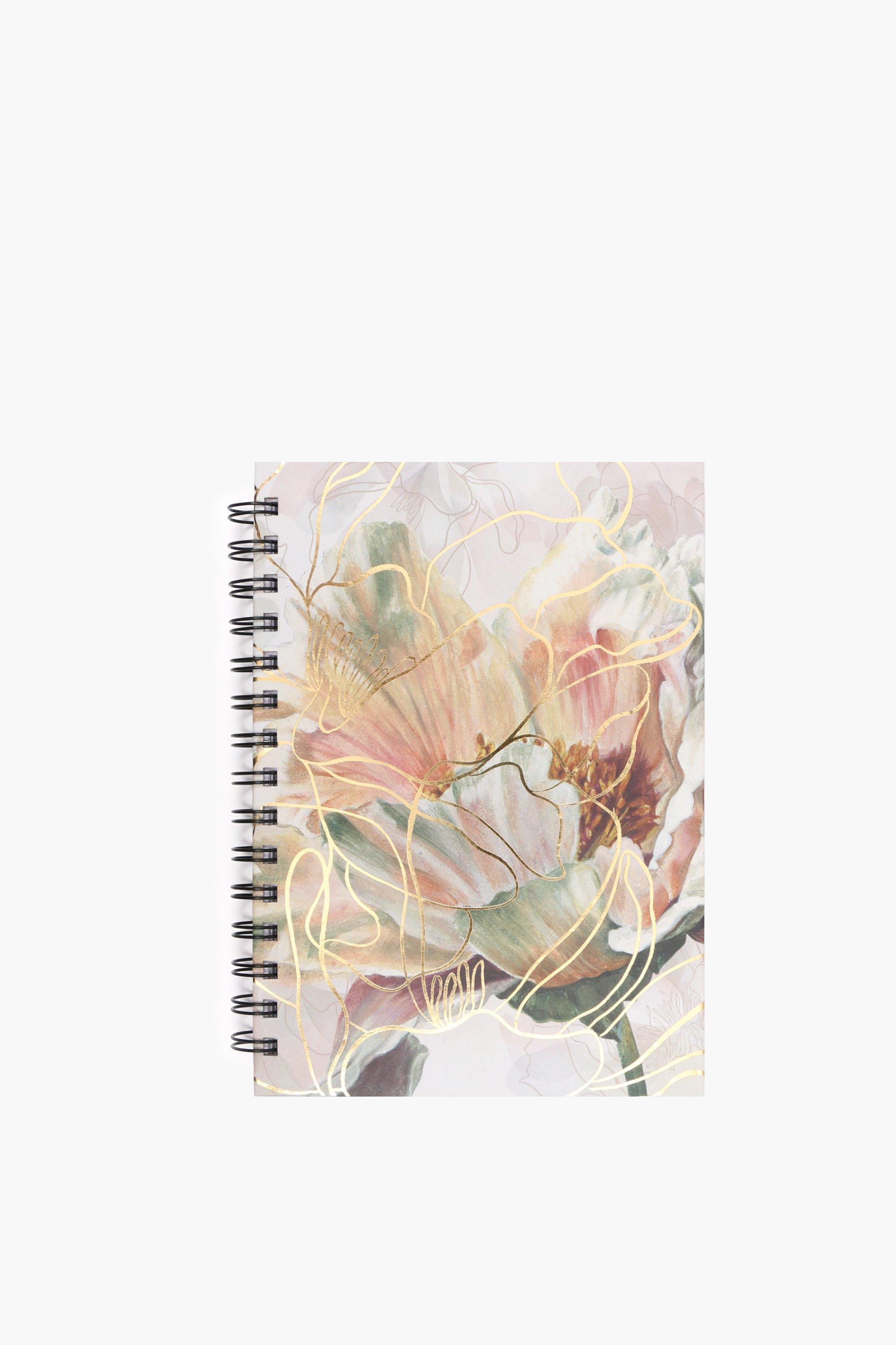 Gemma Floral Spiral Notebook A5 7412