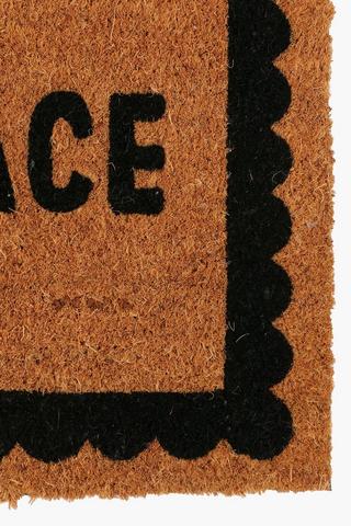 Coir Happy Place Double Door Mat, 40x120cm