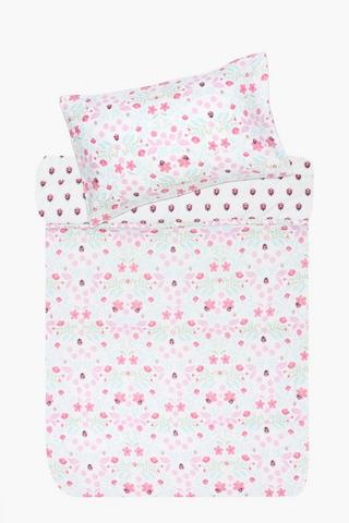 Soft Touch Ladybug Reversible Comforter Set