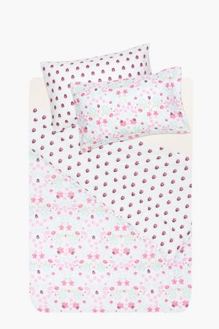 Soft Touch Ladybug Reversible Comforter Set