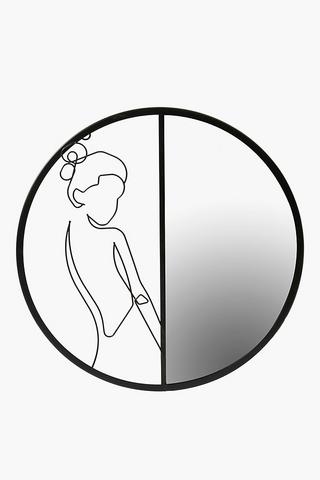 Femme Split Mirror, 40cm