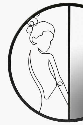 Femme Split Mirror, 40cm