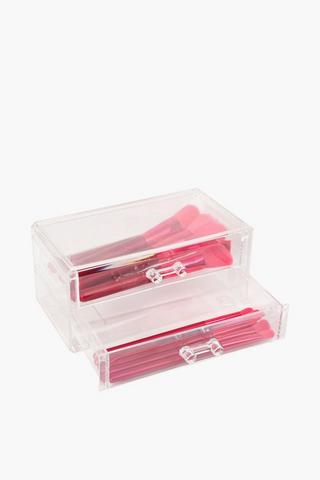 Acrylic 2 Drawer Storage Unit