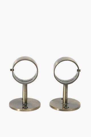 2 Pack Metal Ceiling Brackets, 35mm