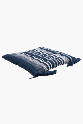 2 Pack Chrisolite Stripe Chair Pad, 40x40cm