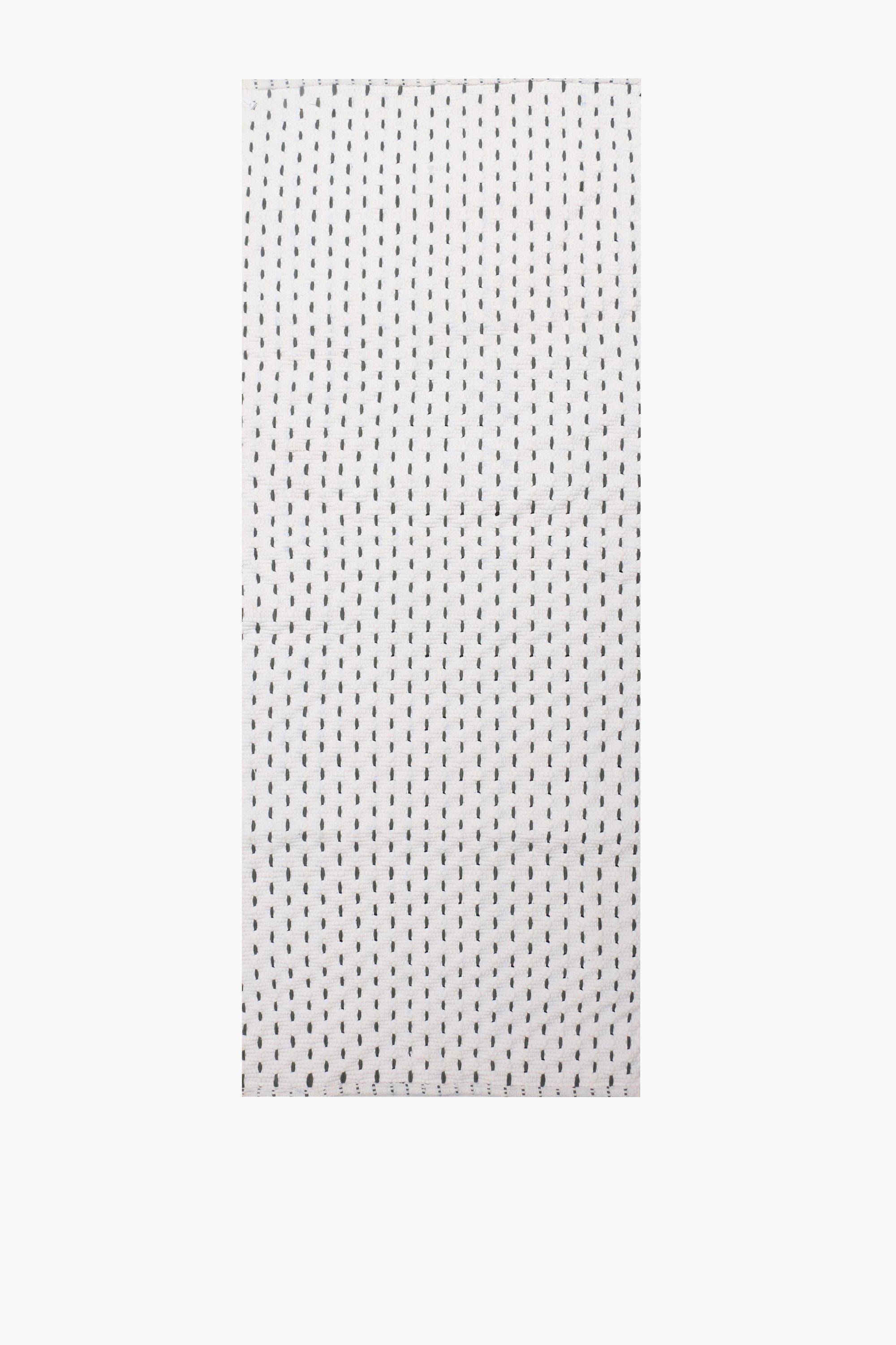 Lattice Woven Cotton Bath Mat Extra Large