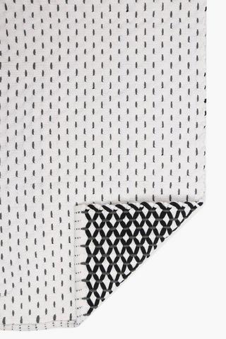 Lattice Woven Cotton Bath Mat Extra Large