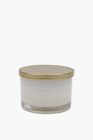 Vanilla Glass Multi-wick Candle