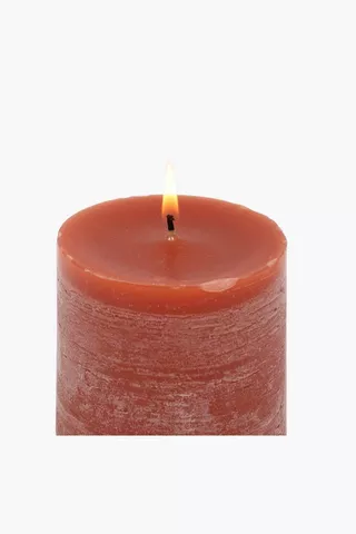 Clementine Pillar Candle, 7x7,5cm