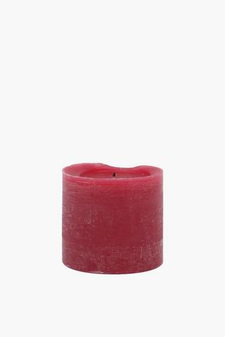 Cranberry Pillar Candle, 7x7,5cm