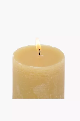 Lemon Bergamot Pillar Candle, 7x7,5cm