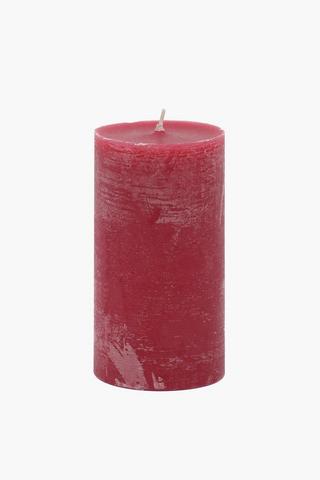 Cranberry Pillar Candle, 7x14cm