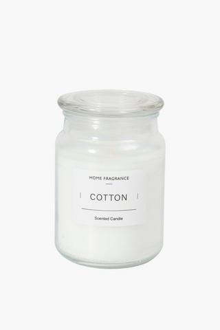Cotton Glass Jar Candle
