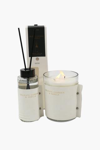 Gardenia And Vanilla Glass Candle