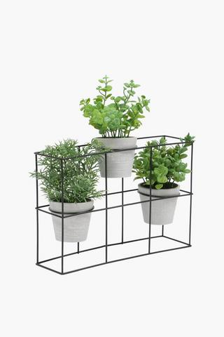 Tri-potted Plant Stand, 30x32cm