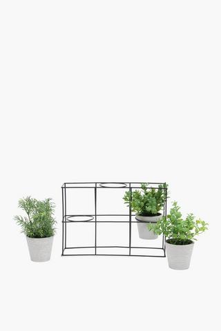 Tri-potted Plant Stand, 30x32cm