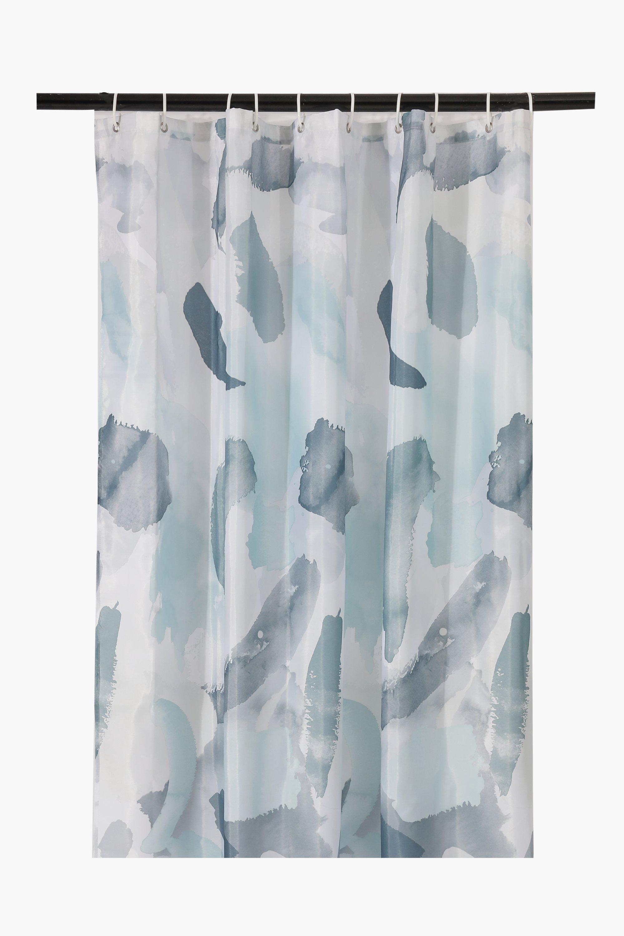 Printed Abstract Shower Curtain 140x200cm   02 100971261 SI 00