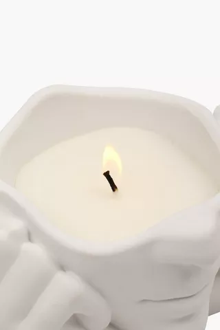 Resting Hands Candle, 16x12cm