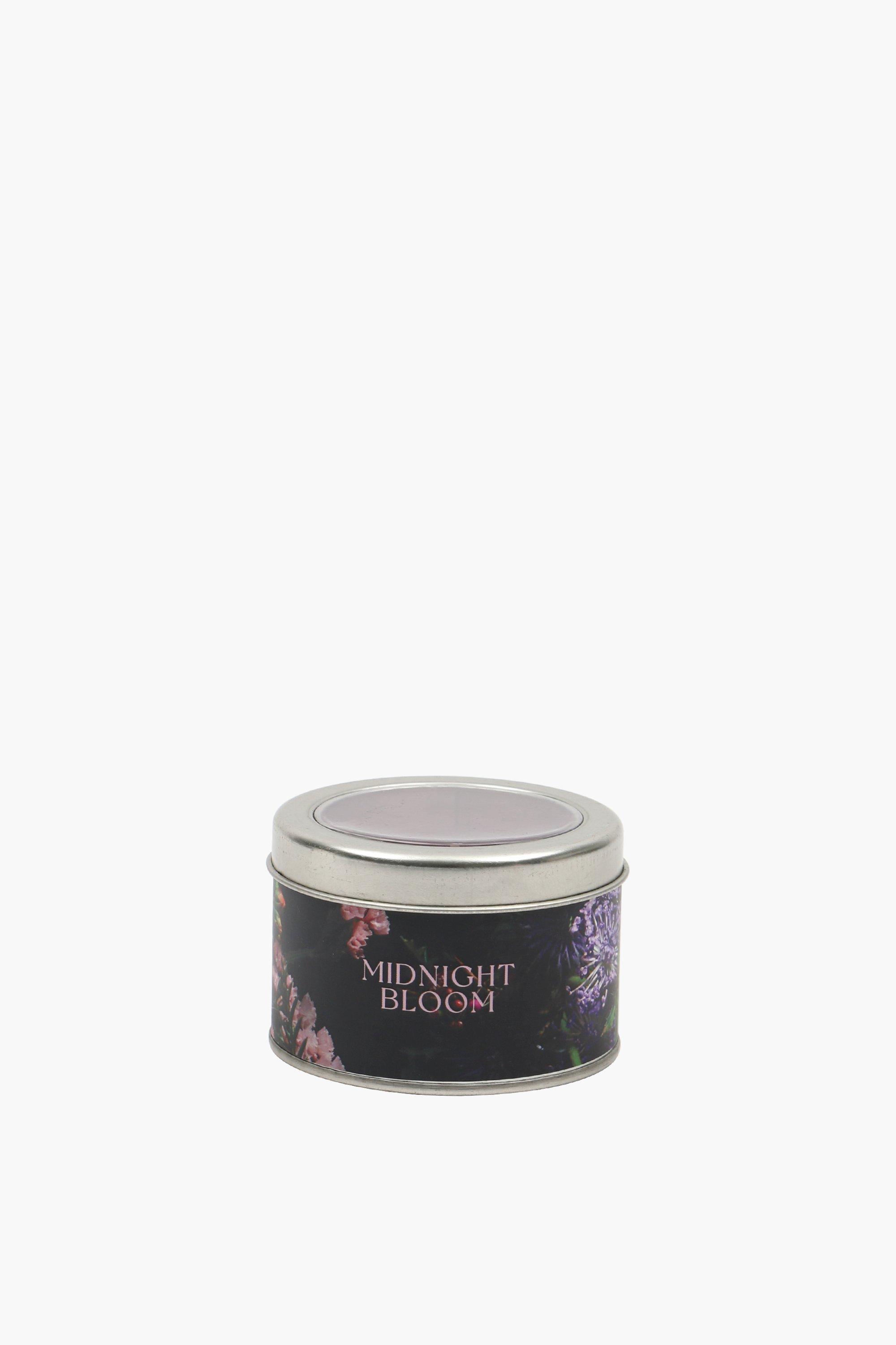 Midnight Bloom Tin Candle