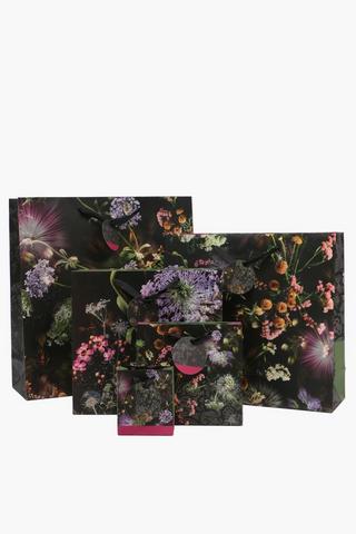 Onyx Floral Gift Bag Extra Small