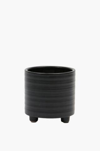 Ripple Footed Planter, 11x11cm