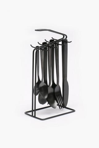16 Piece Urban Hanging Cutlery Set
