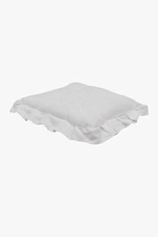 Cotton Frill Chair Pad, 40x40cm
