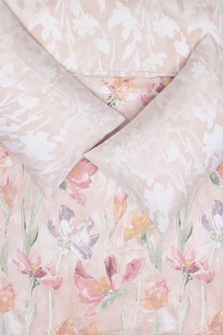 Winter Soft Touch Flannel Pastel Floral Duvet Cover Set