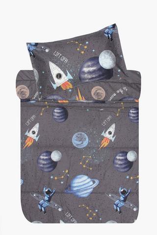 Microfibre Outer Space Comforter Set