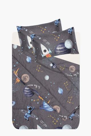 Microfibre Outer Space Comforter Set