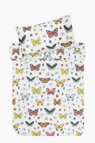 Microfibre Multi Butterfly Comforter Set