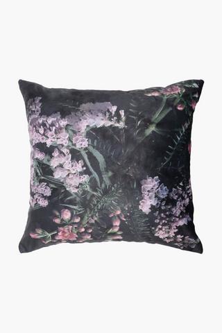 Dark floral clearance cushion