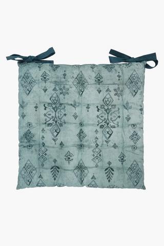 Printed Medallion Chairpad, 50x50cm